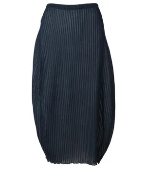 Rib Knit Midi Skirt