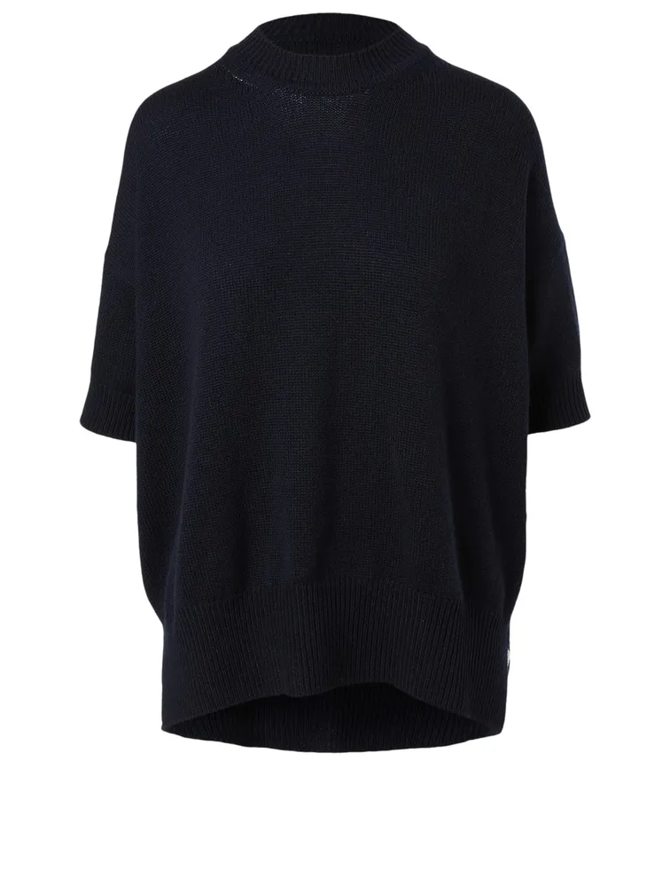 Cashmere Short-Sleeve Sweater