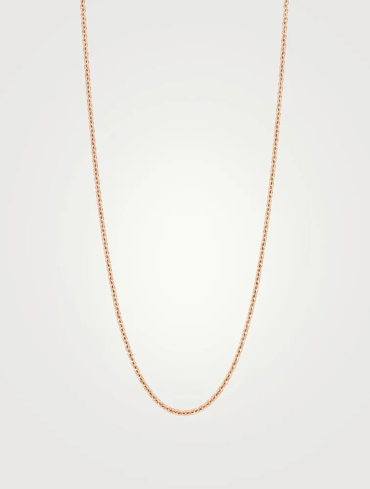 Inch 18K Rose Gold Chain