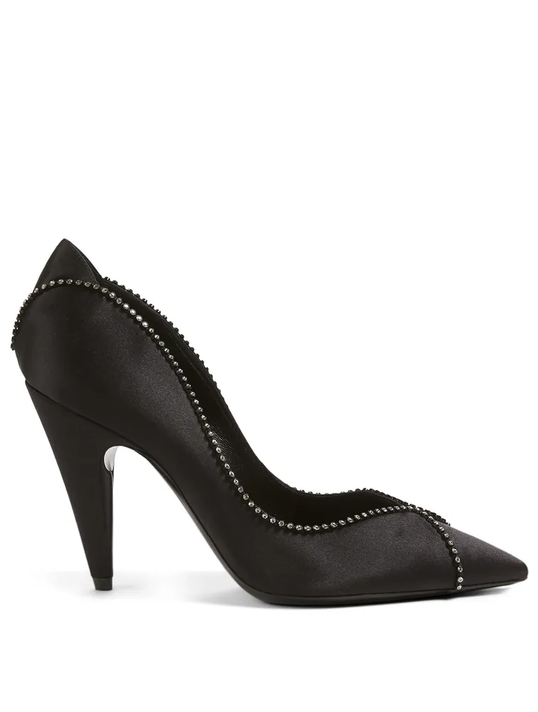Paris 95 Strass Silk Pumps