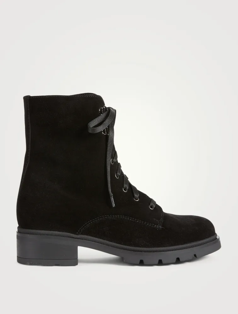 Sabel Suede Lace-Up Ankle Boots