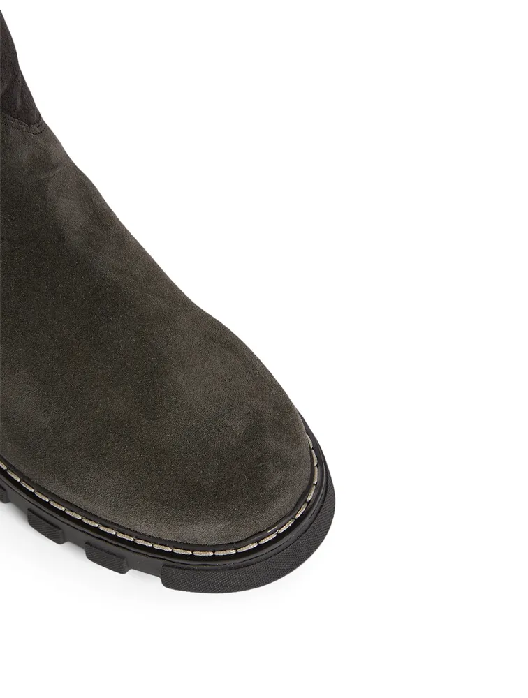 Tamy Suede And Shearling Knee-High Boots