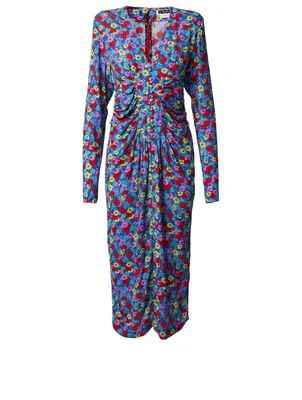 Heather Midi Dress Floral Print