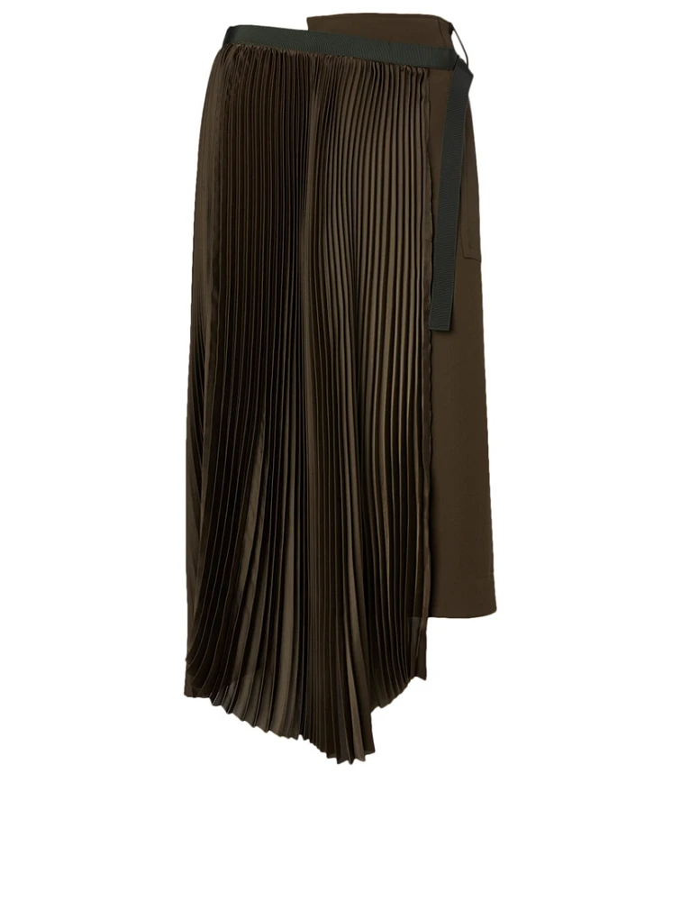 Pleated Midi Skirt