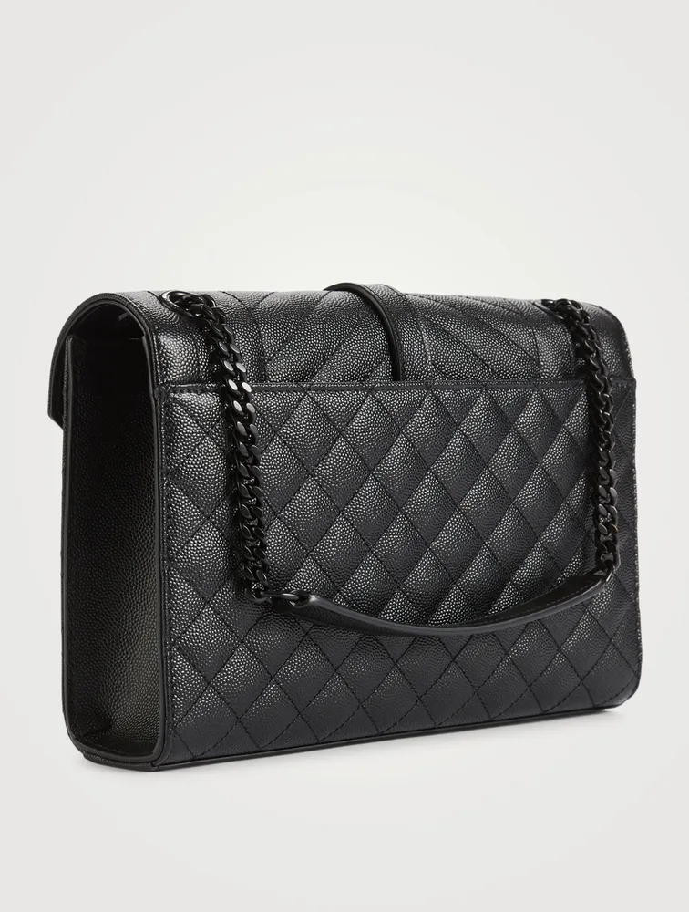 Medium YSL Monogram Leather Envelope Chain Bag