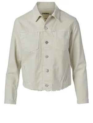Janelle Denim Jacket With Raw Hem