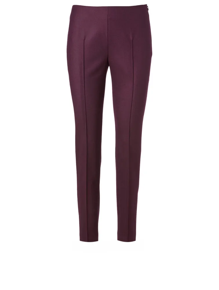 Wool Stretch Slim Pants