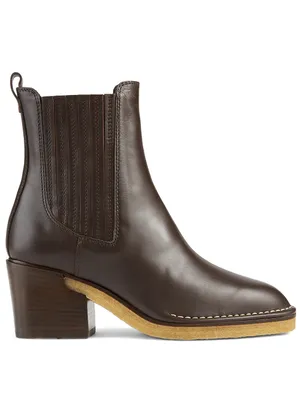 Leather Heeled Ankle Boots