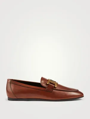 Leather Loafers With Chain