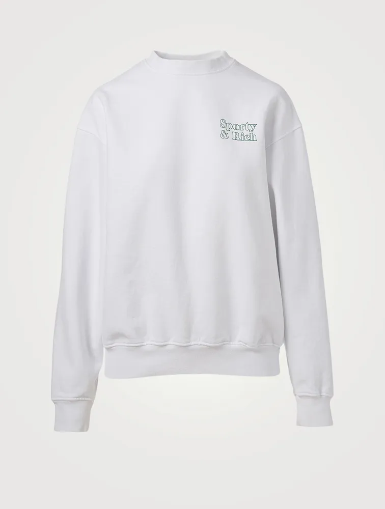 Cotton Sweatshirt With Fun Logo