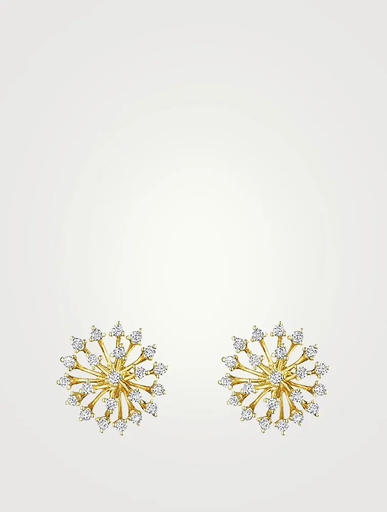 Luminus 18K Gold Earrings With Diamonds