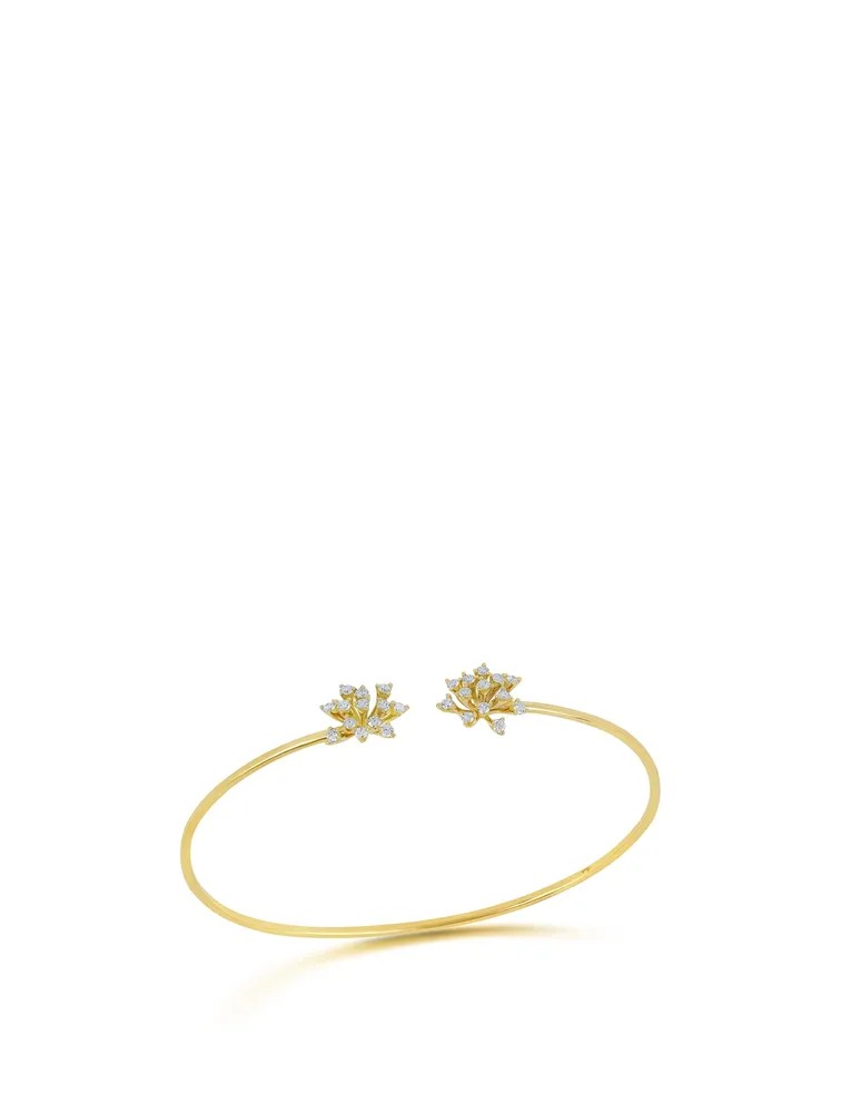 Luminus 18K Gold Snowflake Bracelet With Diamonds