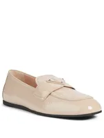 Patent Leather Logo Loafers