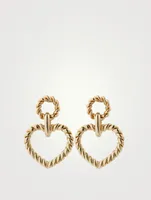Large Bambola Heart Drop Earrings