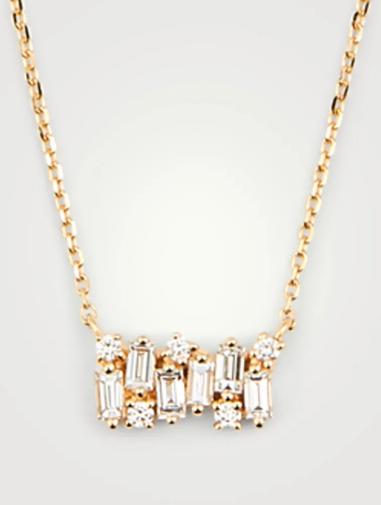 Fireworks 18K Gold Pendant Necklace With Diamonds