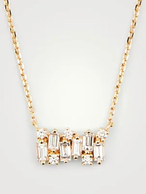 Fireworks 18K Gold Pendant Necklace With Diamonds