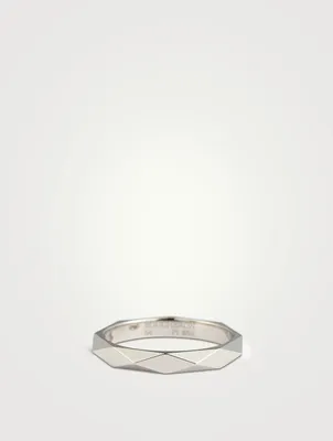 Facette Platinum Wedding Band