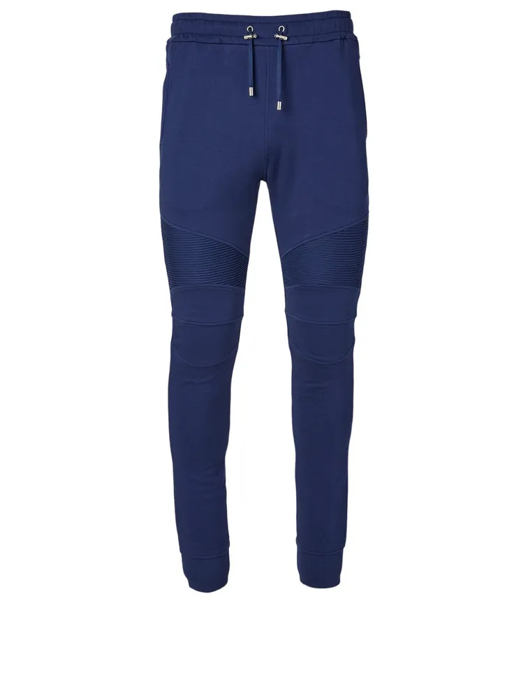 Cotton Sweatpants With Rubber Logo