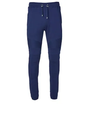Cotton Sweatpants With Rubber Logo