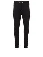 Cotton Sweat Pants With Foil Logo