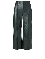 Leather Cropped Pants