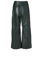 Leather Cropped Pants