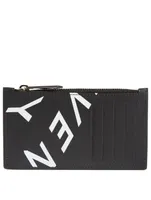 Leather Card HolderWith Refracted Logo