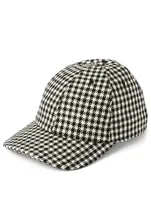 Wool Ball Cap Houndstooth