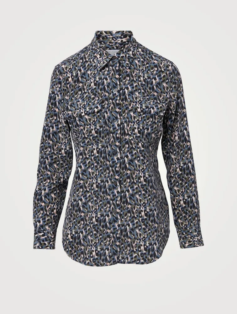 Slim Signature Silk Blouse