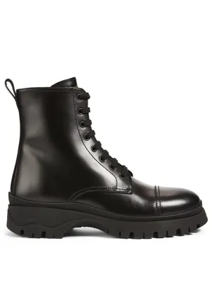 Leather Combat Boots