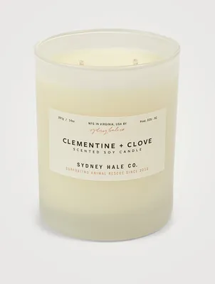 Clementine & Clove Scented Soy Candle