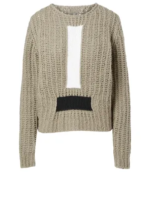 Wool-Blend Crewneck Sweater