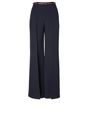 Crêpe Flared Pants