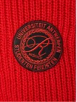 Wool Oversized Sweater With Patch