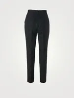 Slim-Fit Jacquard Pants