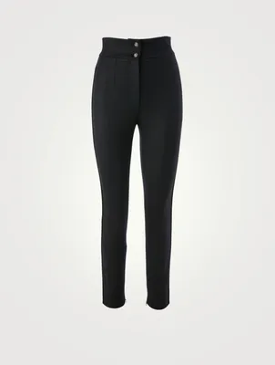Wool Stretch High-Waisted Pants