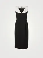 Sleeveless V-Neck Midi Dress