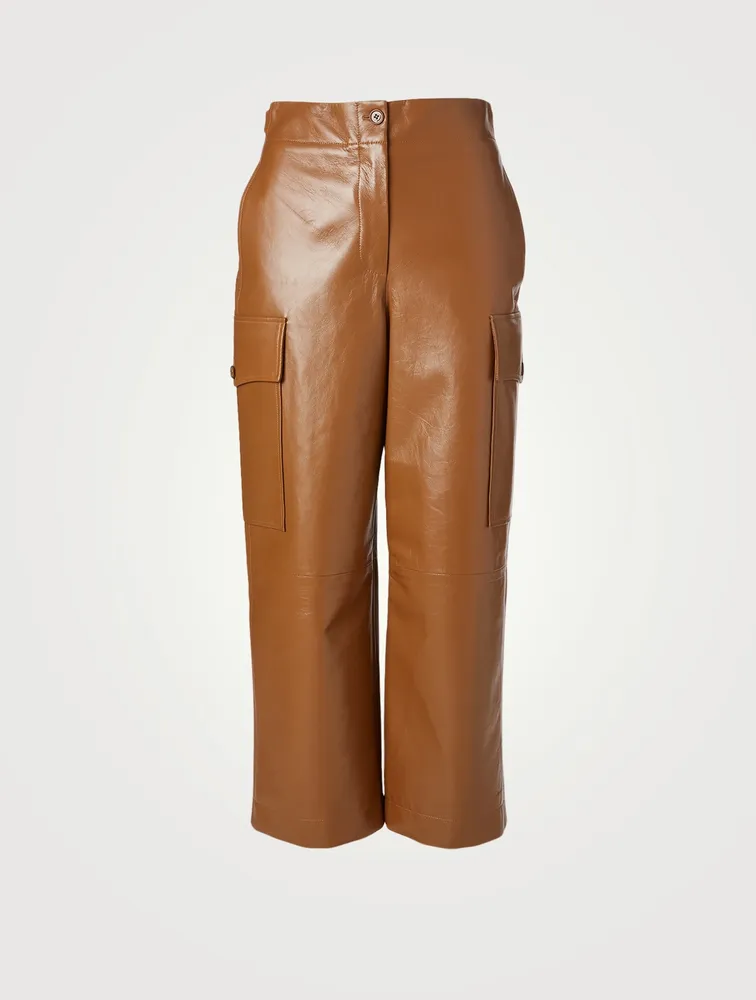 Leather Cargo Pants