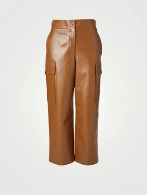 Leather Cargo Pants