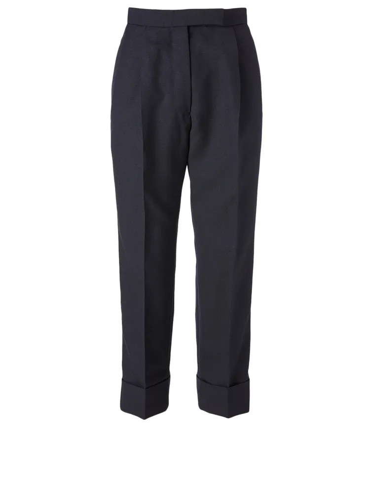 Wool High-Waisted Pants