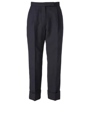 Wool High-Waisted Pants