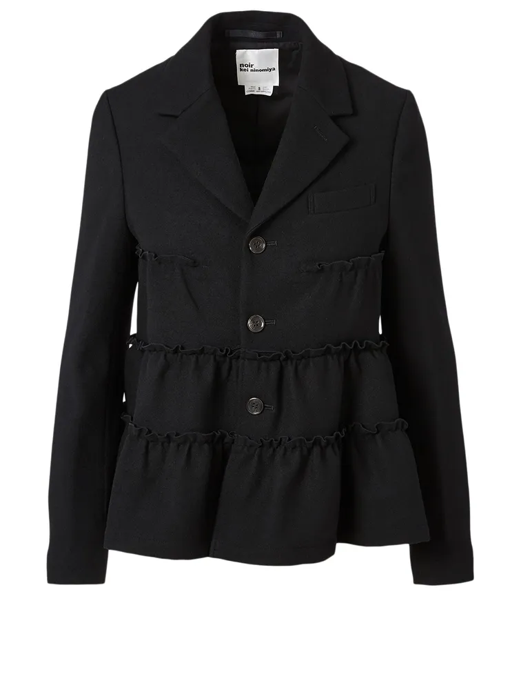 Wool Tiered Blazer