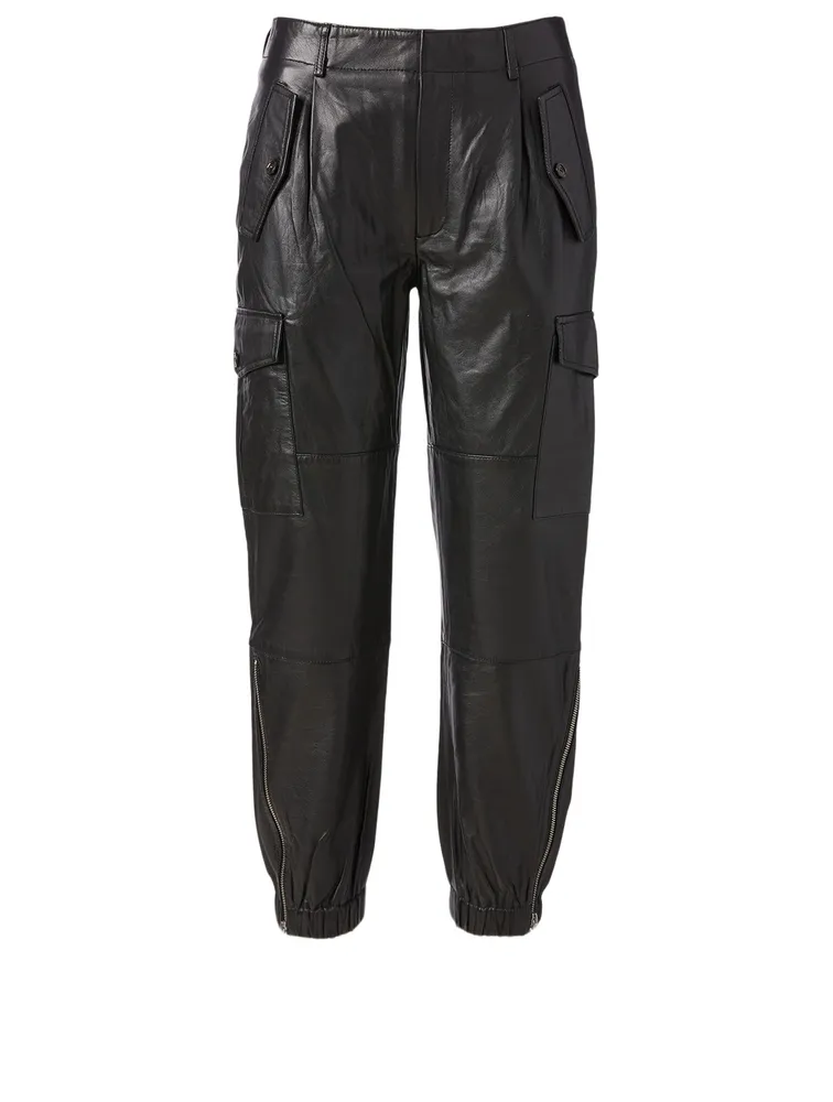 Dancer Leather Cargo Pants