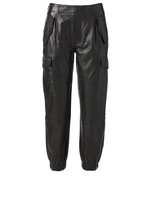 Dancer Leather Cargo Pants