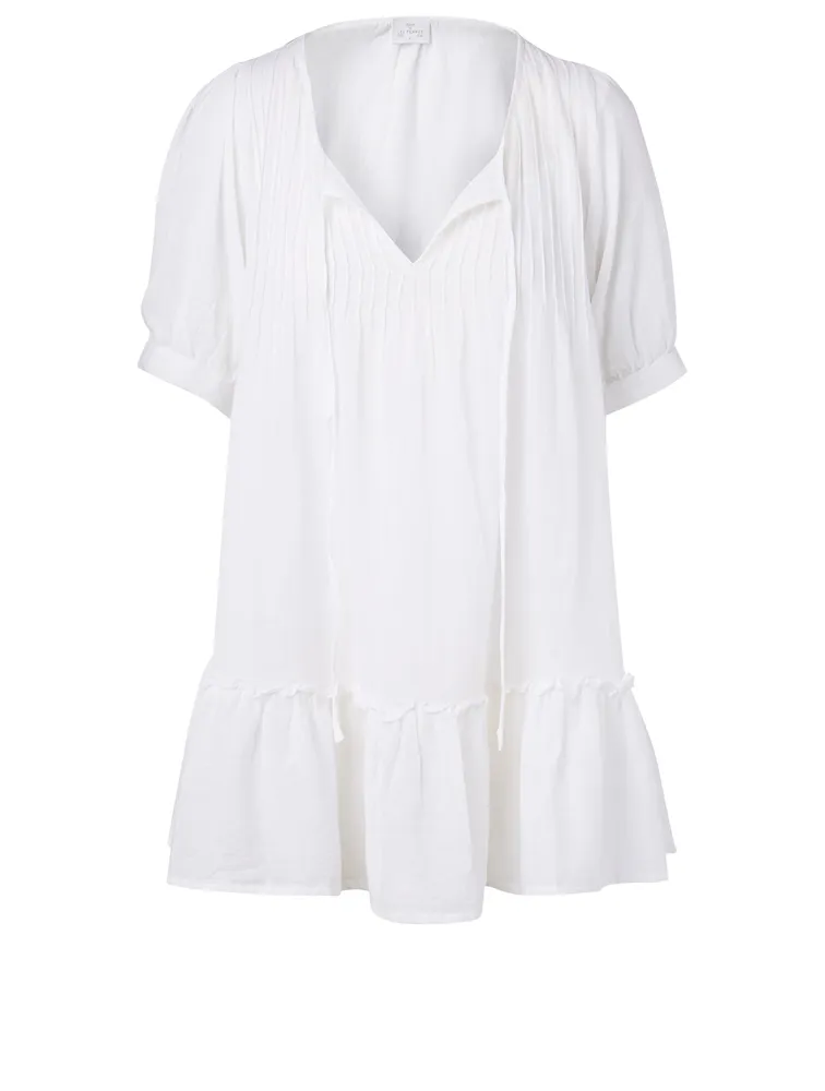 Cotton Gauze Pintuck Nightgown