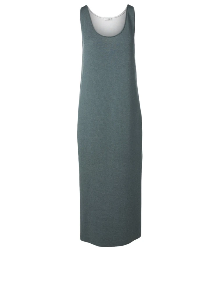 Cashmere And Silk Reversible Midi Dress