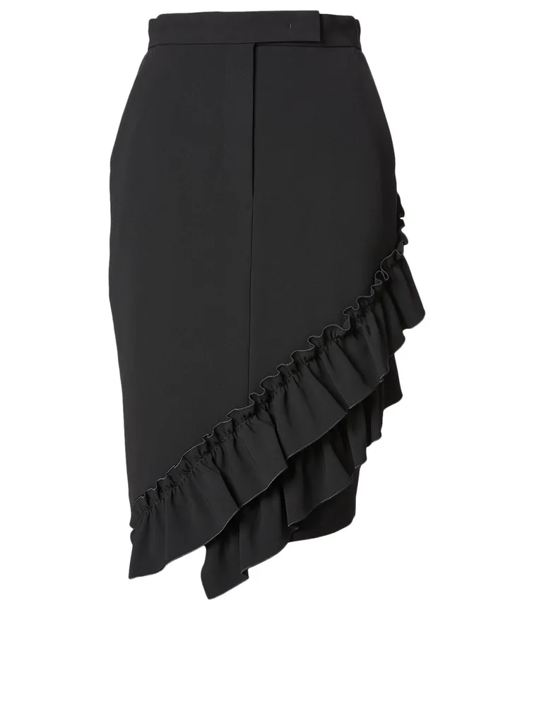 Eles Ruffled Pencil Skirt