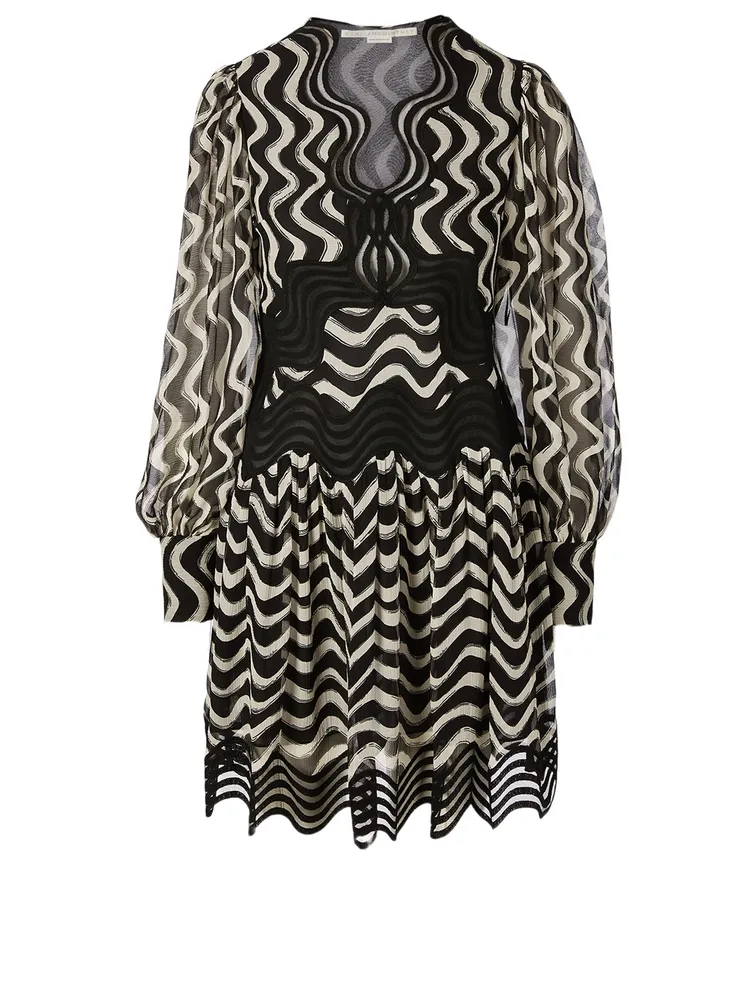 Kinley Silk Scallop Mini Dress