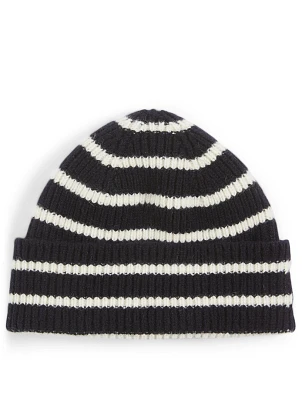 Ribbed Wool Toque In Stripe