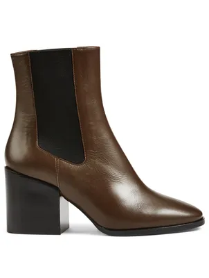 Leather Heeled Chelsea Boots